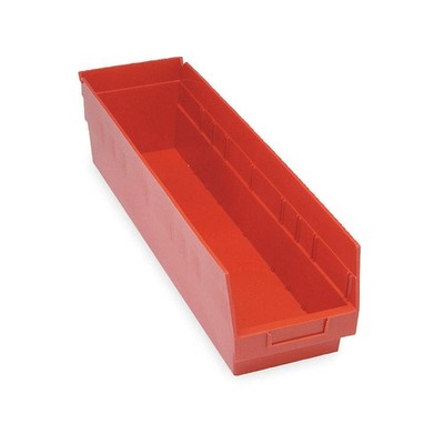 QUANTUM STORAGE SYSTEMS QSB206RD Shelf Bin,Red,Polypropylene,6 in 2ZMU7