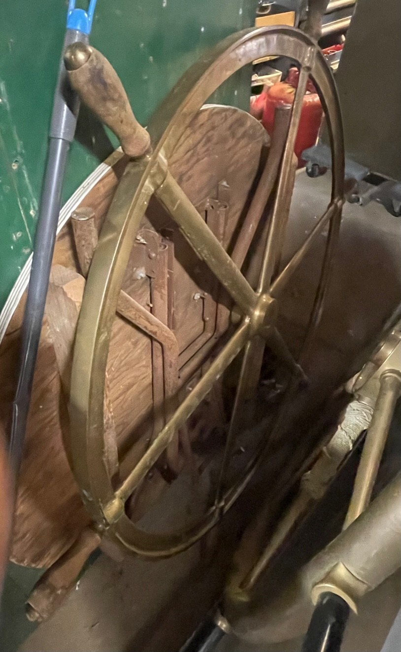 Large antique Nautical Steering Wheel/ Heavy eBay