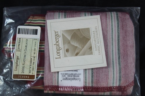 Longaberger 2006 Christmas Collection Red Natures Garland Basket Combo w/WB Lid - Picture 11 of 12