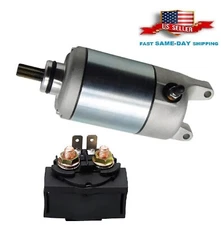 For Kawasaki Brute Force 750 Starter w/ Relay Solenoid KVF750 4x4i 2005 - 2023
