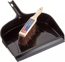 Spear & Jackson DUSTPAN Black Dustpan and Hand Brush Set