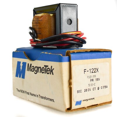 MAGNETEK F-122X Power XFMR 50/60hz Sec. 28.0v 0.175a