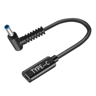 Type C Female to DC4.5x0.6MM   Port Adapter 15CM Cable for HP Notebook Max3A #F1