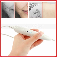 USB Laser Skin Tag Freckle Wart Dot Mole Spot Tattoo Removal Pen With 6 Needles