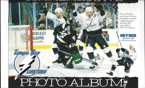 1995/96 TAMA BAY LIGHTNING COMMEMORATIVE (4) Four PHOTO ALBUM of PLAYERS - Picture 4 of 6