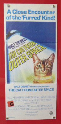 DIE KATZE AUS DEM WELTRAUM ORIGINAL 1978 KINO TAGESBILL POSTER Ken Berry DISNEY 70er