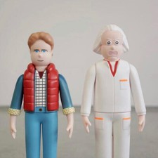 Back to the Future x JUN OSON Marty & Doc Painted Vinyl Figures set Limited 200