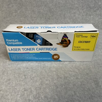 Premium Compatible CDC3760HY Toner Yellow Dell C3760N C3760DN C3765DNF