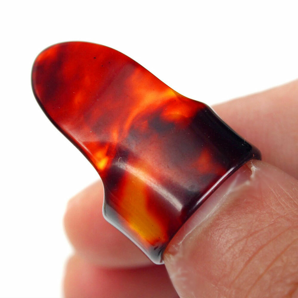 15PCS+1 BOX Guitar Picks Bass Thumb Finger Nail Colorful Plectrum