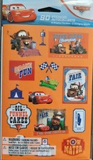 90 Disney Pixar Cars Stickers- 6 Sheets- 2 Designs- New