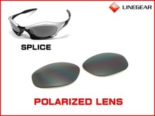 LINEGEAR Polarized Lens for Oakley Splice - Flash Black Iridium SP-FB-POLA