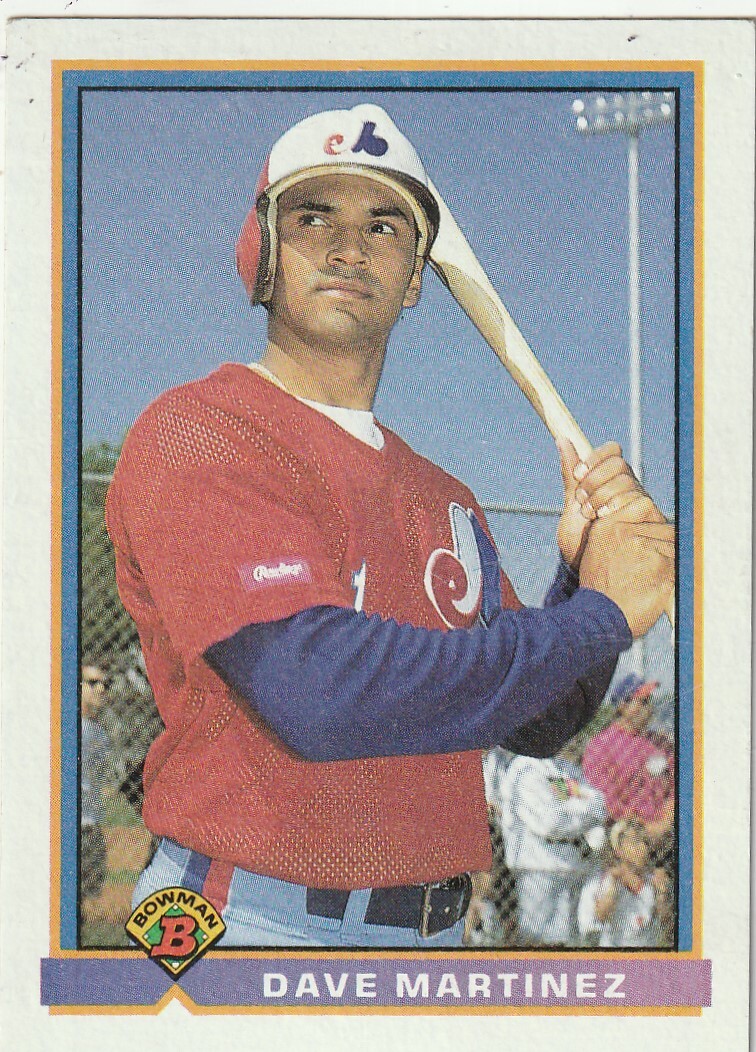 FREE SHIPPING-MINT-1991 Bowman Dave Martinez #455 EXPOS PLUS BONUS CARDS