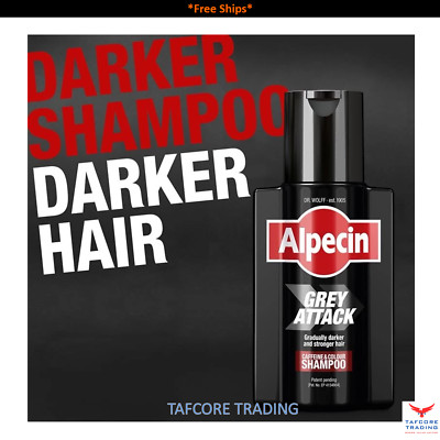 Alpecin Grey Attack Caffeine Shampoo Repigmentation Technology 200ml Free Ships