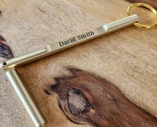 Solid Brass Custom Elevator Door Key, Single Drop Key