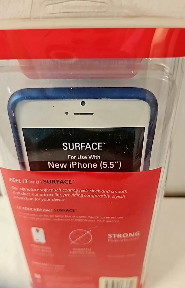 Funda protectora trasera Seidio Surface para Apple iPhone 6 6S Plus azul real Foto 4 de 4