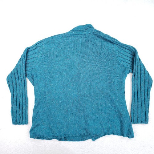 Cato Women's Size 22/24 Green Knit Open Front Cardigan Sweater - Picture 8 of 9