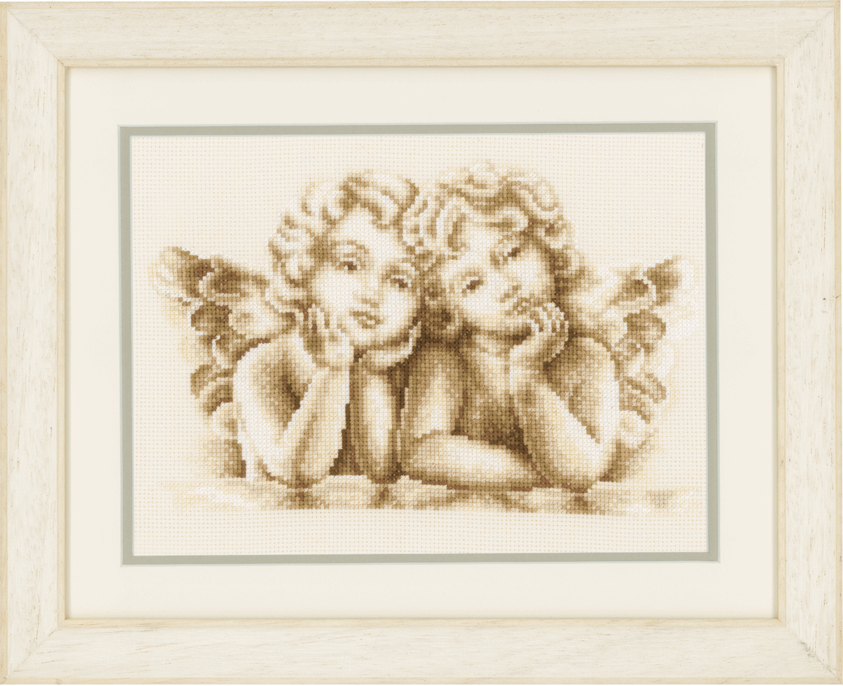 Vervaco Counted cross stitch kit Dreaming angels, DIY - Image 2