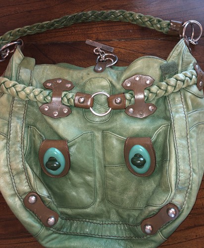 Jamin Peuch Green Super Funky Bag Great Condition