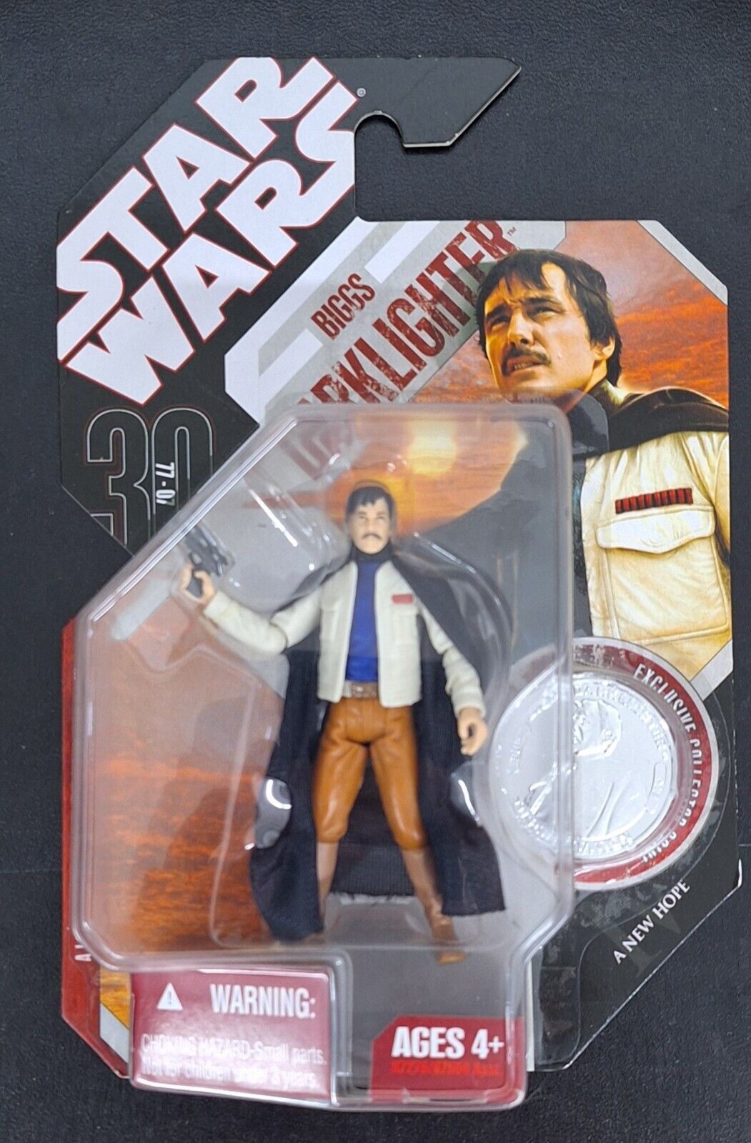 Star Wars 30th Anniversary Biggs Darklighter Action Figure W/ Coin #17