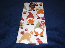 Holiday Home Kitchen Towel Mushroom Gnome, Autumn Theme, 100% Cotton New