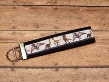 Dinosaur / T Rex Wristlet Keychain / Keyfob