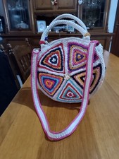 Borsa Rotonda Realizzata A Mano Ad Uncinetto