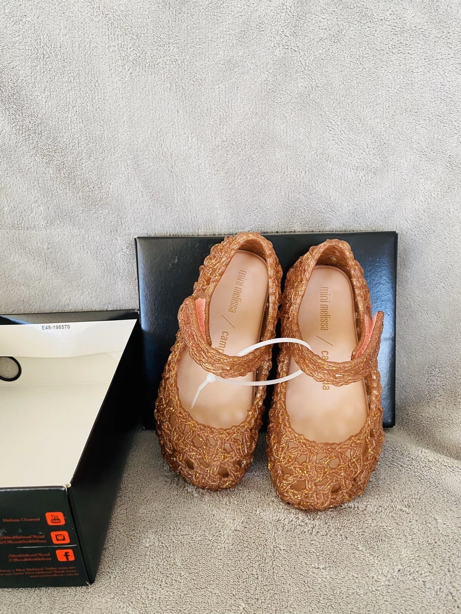 New Mini Melissa Campana Crochet Mary Jane Flat Toddler
