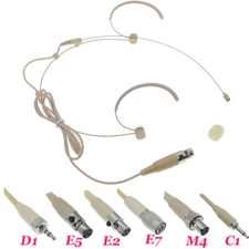 MiCWL OM61 Headset Microphones For Shure AKG Sennheiser Wireless Pocket System