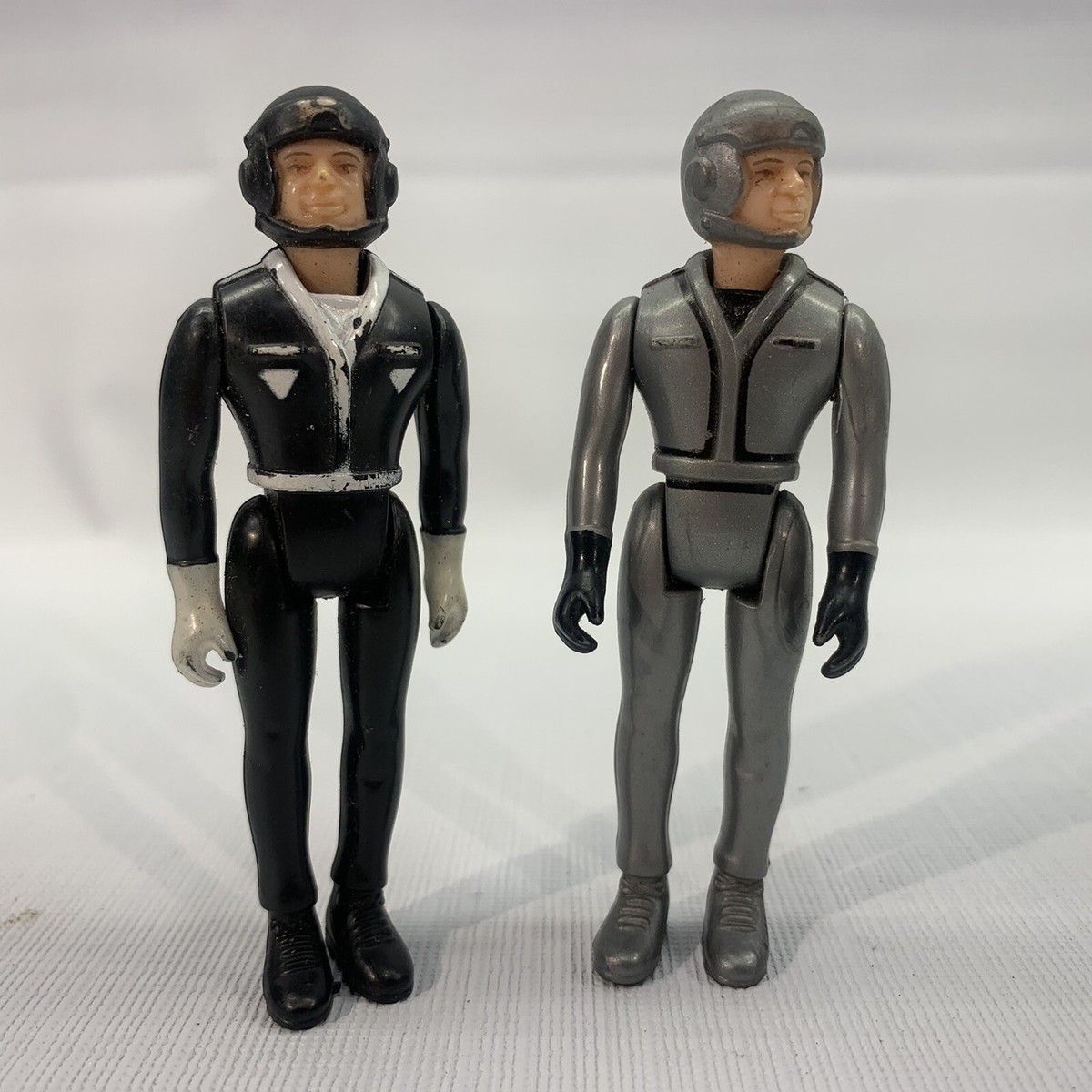 Vintage 1983 Gay Toys Laser Force Silver Black Pilots Action