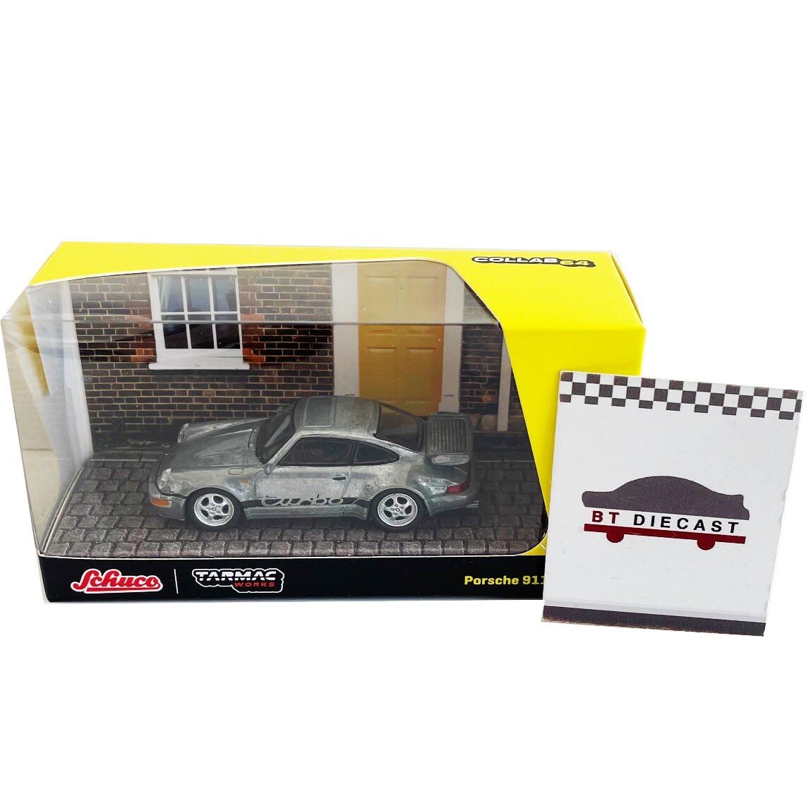 TARMAC WORKS x SCHUCO PORSCHE 911 964 TURBO 1/64 DIECAST T64S-009