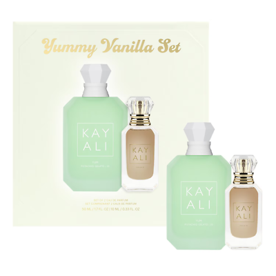 ★おまけ付★カヤリ香水 yummy vanilla set ヤミーバニラセット Yummy Vanilla Set by KAYALI 50ml & 10ml Spray Set - Express