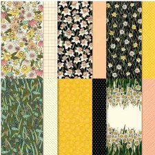 Stampin Up DAFFODIL AFTERNOON Designer Series Paper DSP 12" x 12" Retired NEW