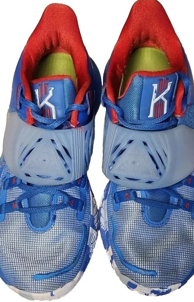 KYRIE バスケットボールシューズ 青/赤 kyrie low 3 Nike Kyrie Low 3 Ny vs Ny Mens 13 Basketball Sneakers Blue