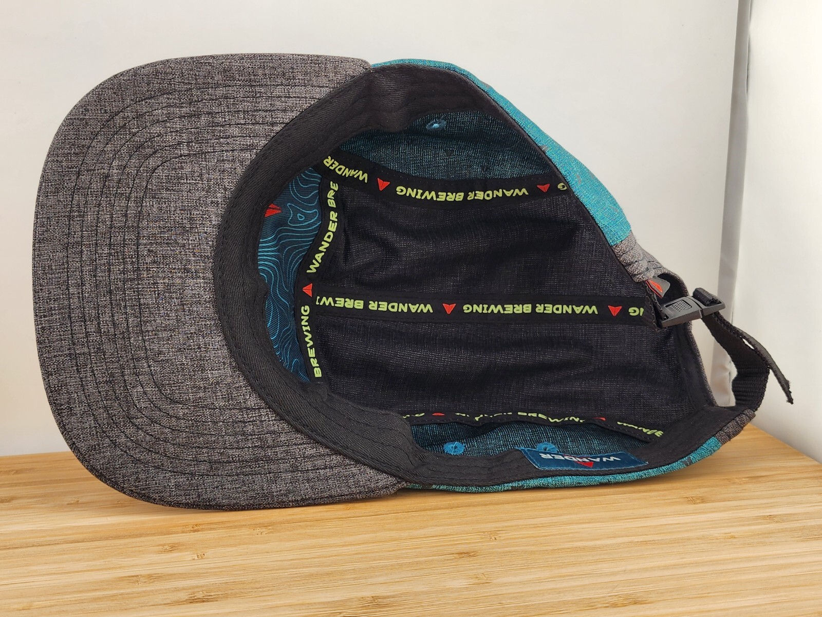 Wander Brewing 5 Panel Hat, Leather Patch, Heathe… - image 8