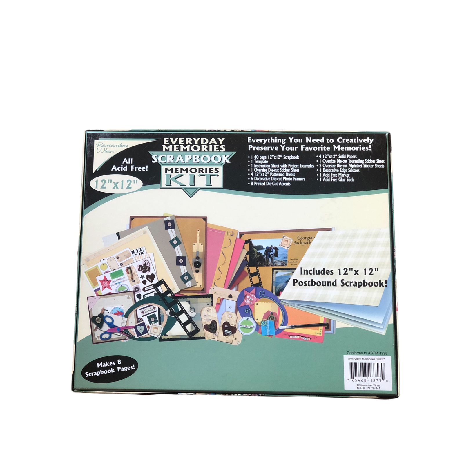EVERYDAY MEMORIES "Remember When" Scrapbook Memories Kit NEW, 12" x