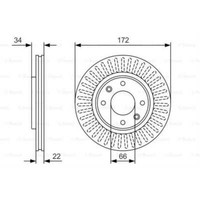 Bosch 2X Bremsscheiben BelüFtet GeöLt 0 986 479 R63