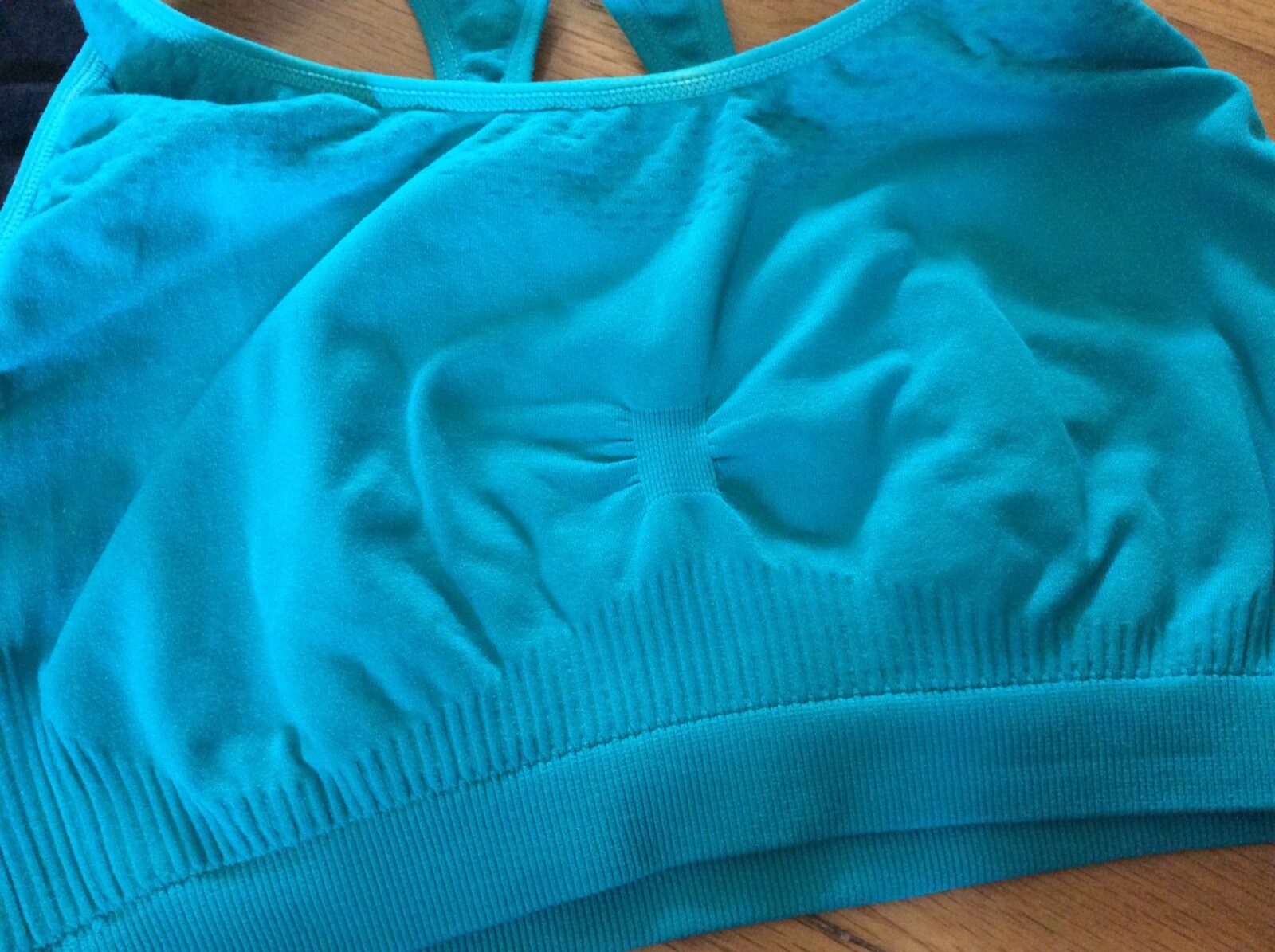 MTA Sport women’s racerback lounge bras teal & black … Gem