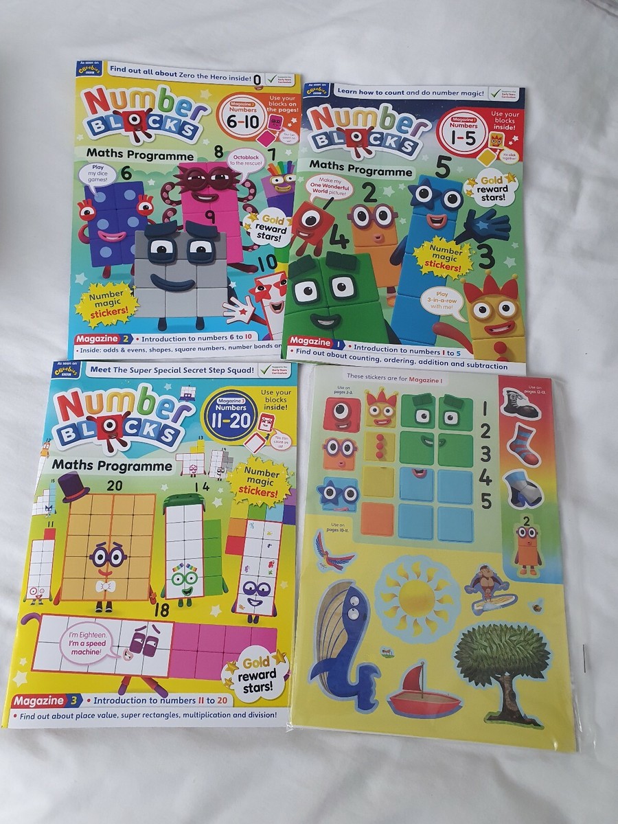 CBeebies Numberblocks just magazine maths numeracy programme CBeebies Numberblocks just magazine maths numeracy programme