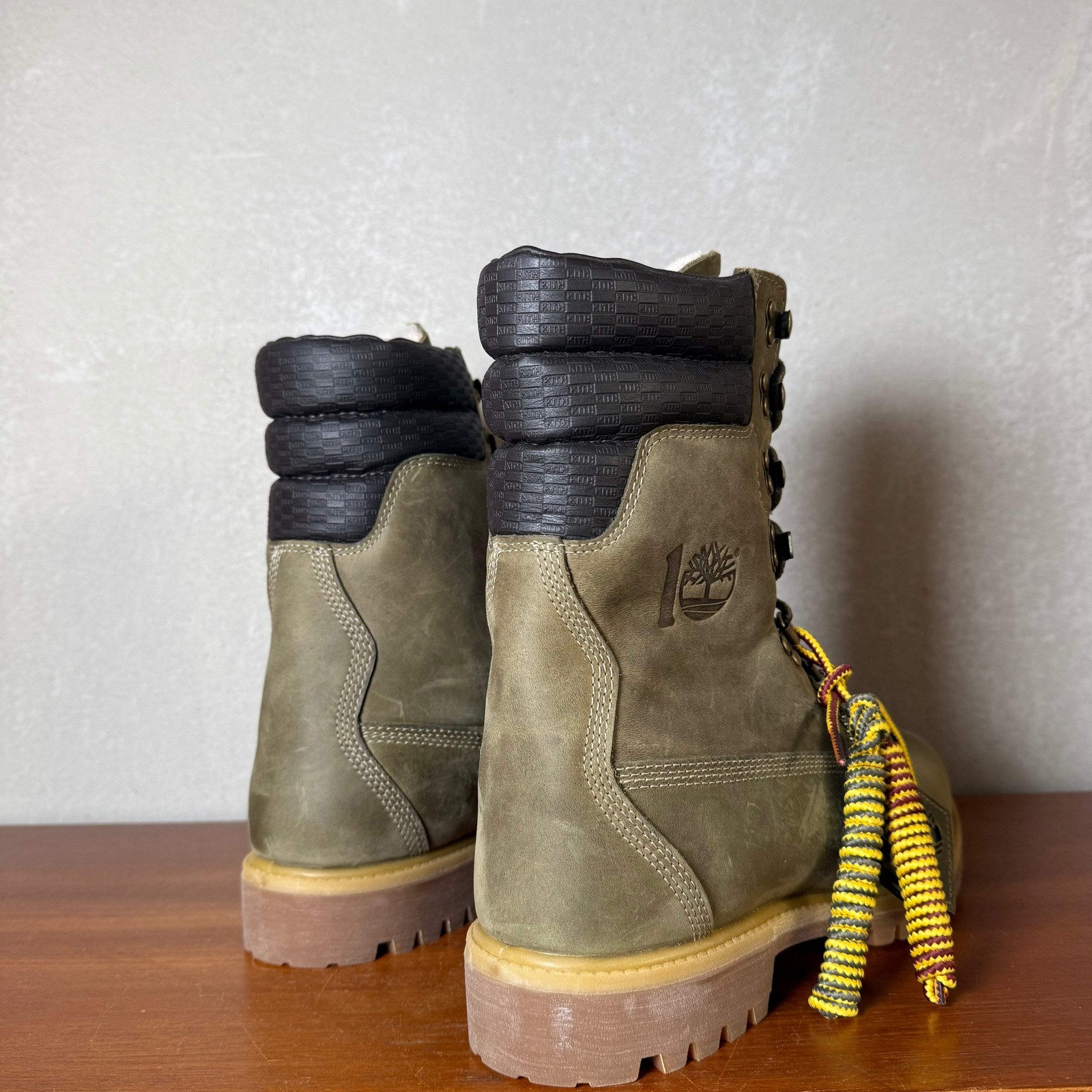 Timberland X KITH Premium Weatherproof Shearling Boots | Full Grain / Light Gree image 9