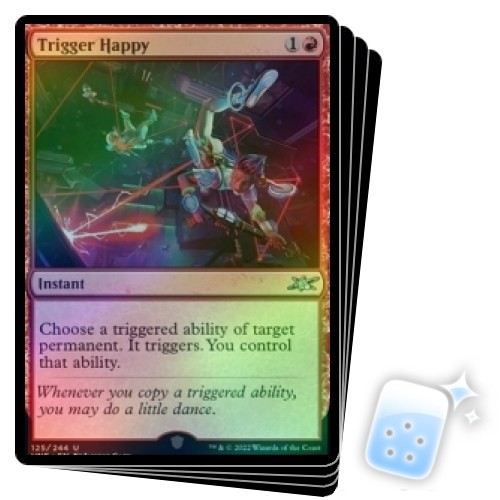 FOIL TRIGGER HAPPY X4 Unfinity Magic MTG MINT CARD | eBay