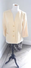 Eastex 3/4 Sleeved Lemon Yellow Jacket. Size 12