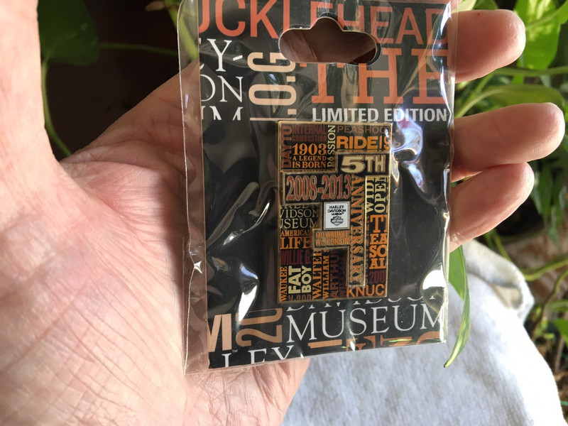Rare Harley Davidson Museum 2013 5th Anniversary Pin - NIP - Ltd Edition