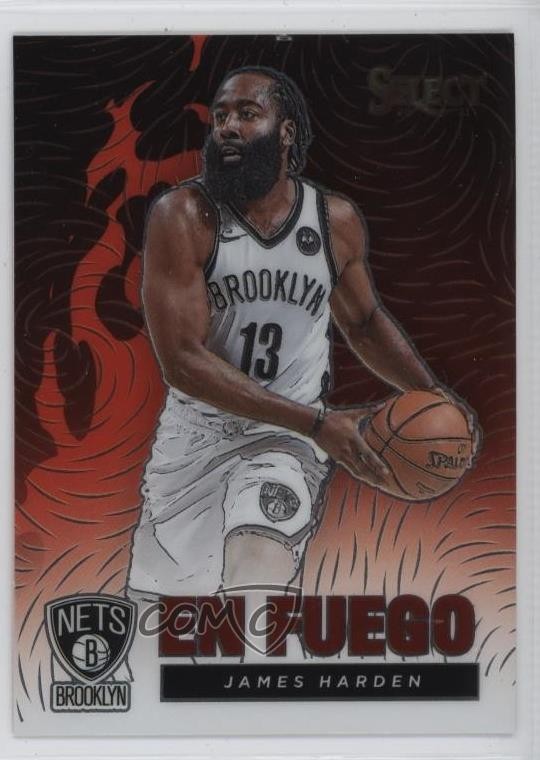 2020-21 Panini Select En Fuego James Harden #4 19b4