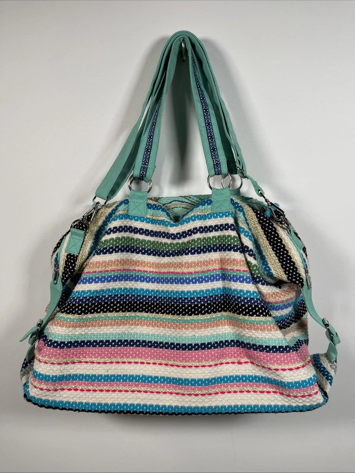 Bolso de Lona Boho America And Beyond Daphne Embellecido Multicolor Cuentas a Mano Foto 2 de 4