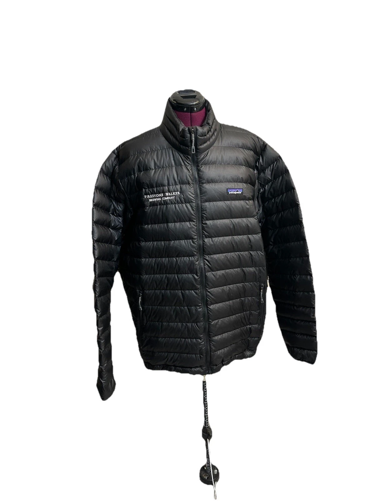 Patagonia Sweater Goose Down Puffer W/Logo Jacket Black Mens XLarge