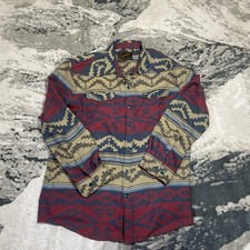 Howler Brothers Sheridan Flannel Shirt Men XL Terracotta Aztec Western