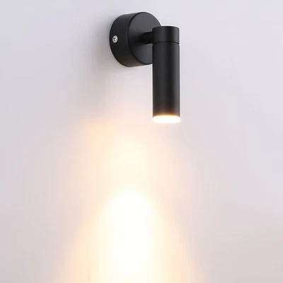 LUMINTURS 3W LED Wall Sconce Lamp Fixtures Adjustable Bedside Lights Switch/N Reading Room