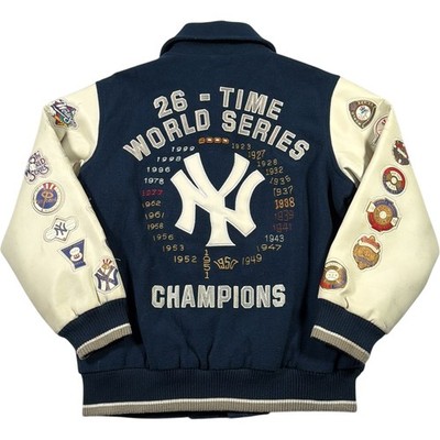 G-III Sports New York Yankees Varsity Jacke Damen Medium 26 Time Champions