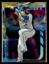 Jose Bautista #/15 - 2014 Topps Finest Magenta Refractors #53 Toronto Blue Jays