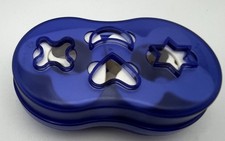 Tupperware 8 in 1 Cookie Cutter Set in Blue Acrylic 3800 Heart Star Moon Clover